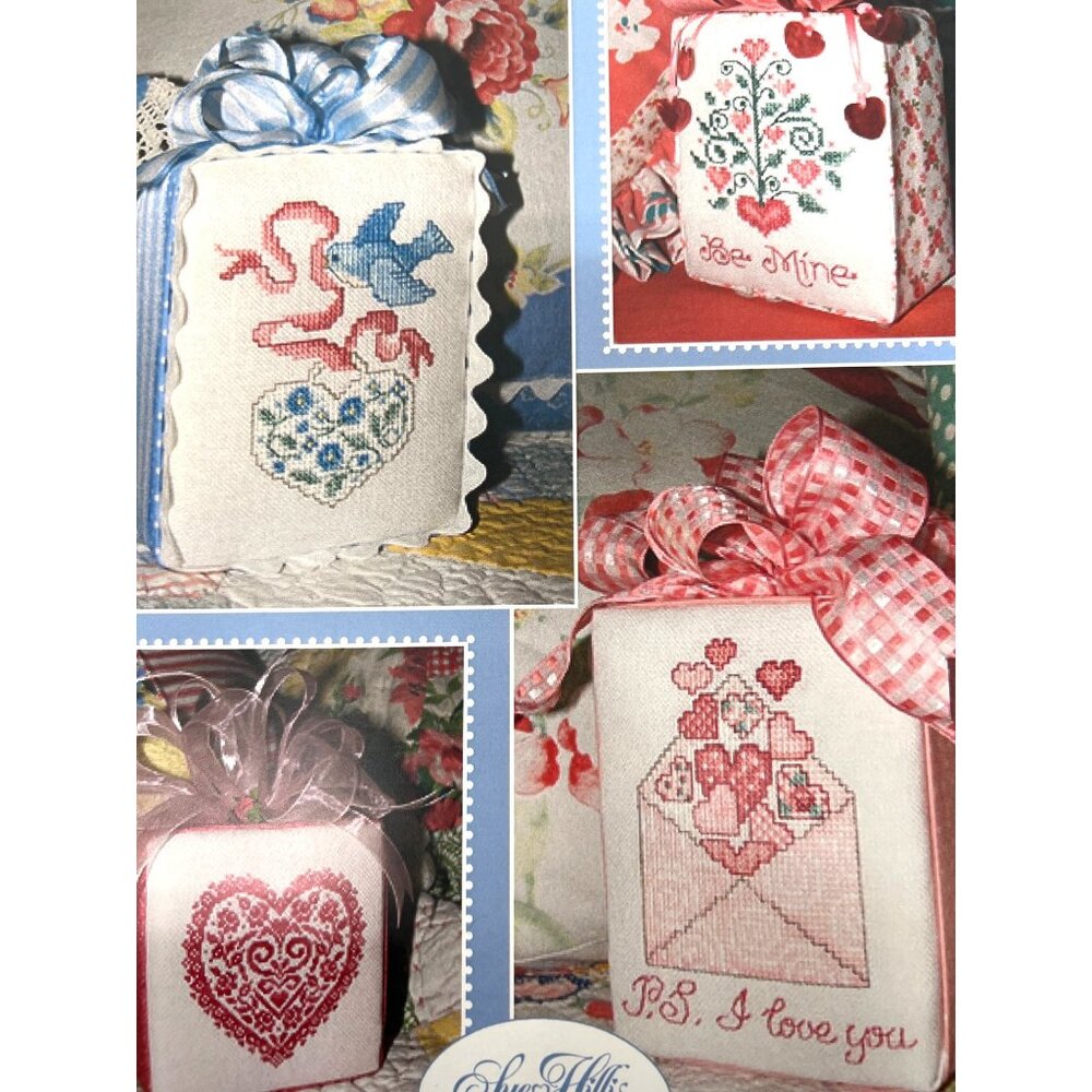 "Heres My Heart" No-Sew Finishing Instructions Included Cube Cross Stitch Patter